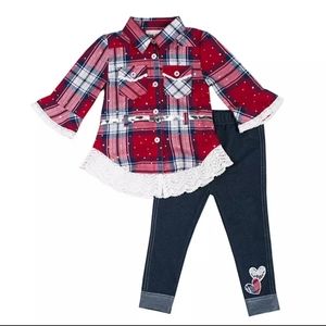 BRAND NEW WITH TAGS 2 PIECE LITTLE LASS OUTFIT